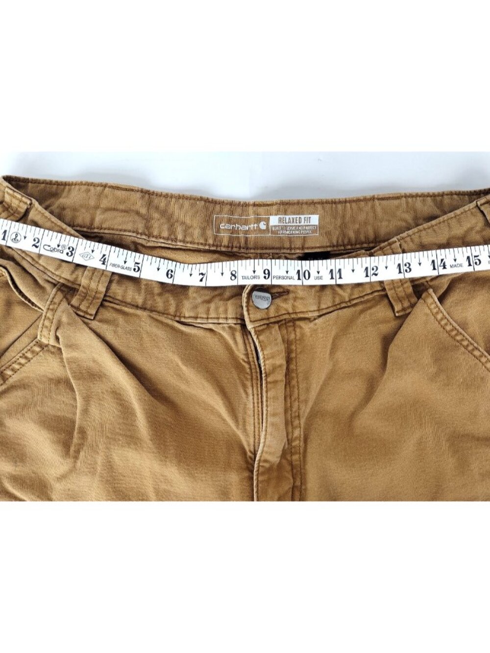 Carhartt Relaxed Fit Classic Rugged Flex BN2802-M 34 x 34 Canvas Work Pants - Picture 9 of 10